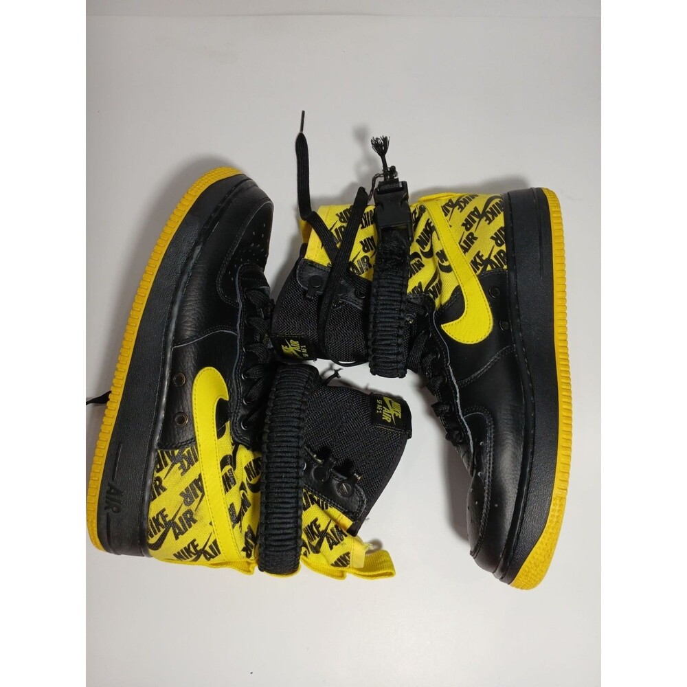 Nike SF Air Force 1 High Black Yellow Size 8.5 Men’s Limited Edition Sneakers - Picture 6 of 8